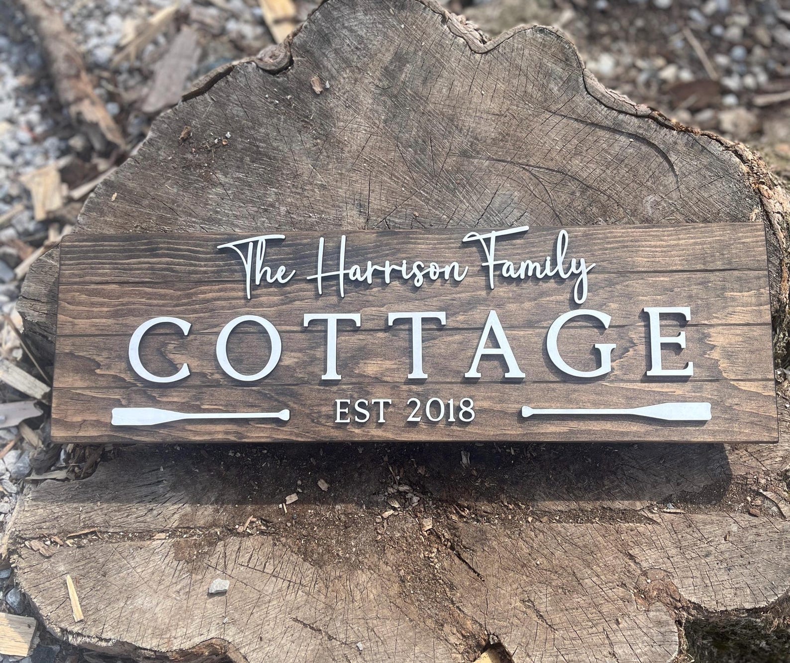 Personalized Family Cottage Sign | Custom Wood Sign | Lakehouse Sign ...