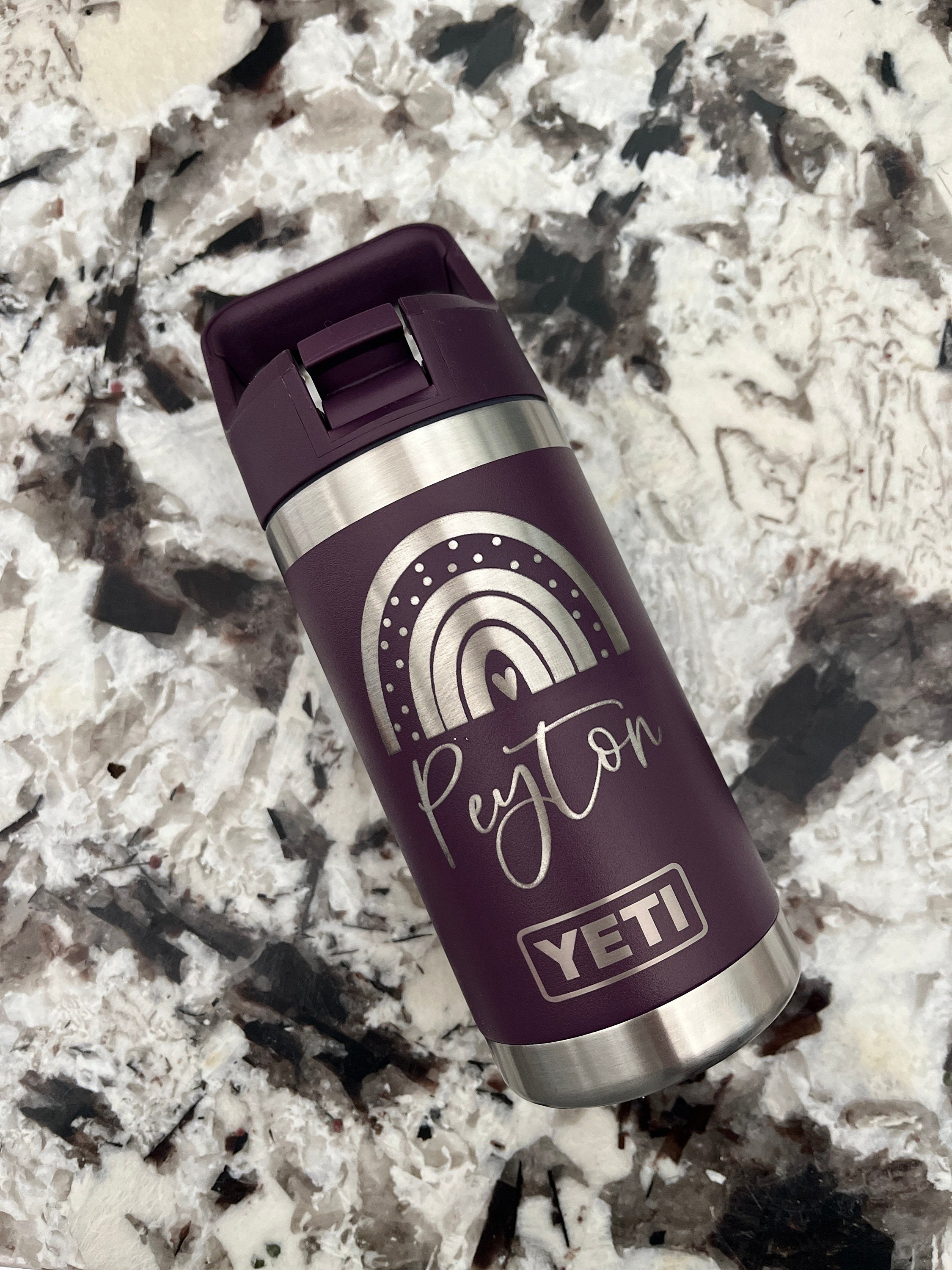 Custom Engraved YETI 12oz Rambler Jr Kids Water Bottle – Curated