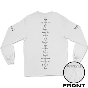 Vultures Volume 1 Tracklist Kanye West and Ty Dolla Sign Unisex