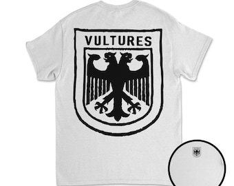 Vultures Logo Kanye West and Ty Dolla Sign Unisex Cotton T-Shirt Tee Kanye West Yeezy Merch (WHITE)