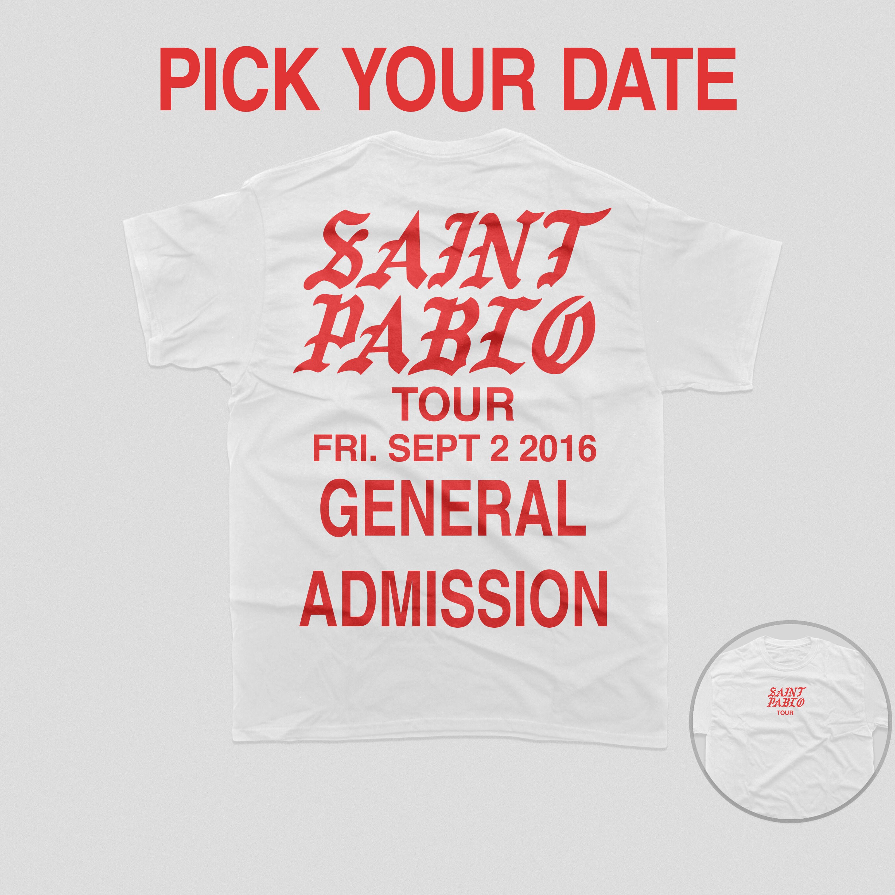 Saint Pablo Tour General Admission Nopixel Logo Unisex Heavy 