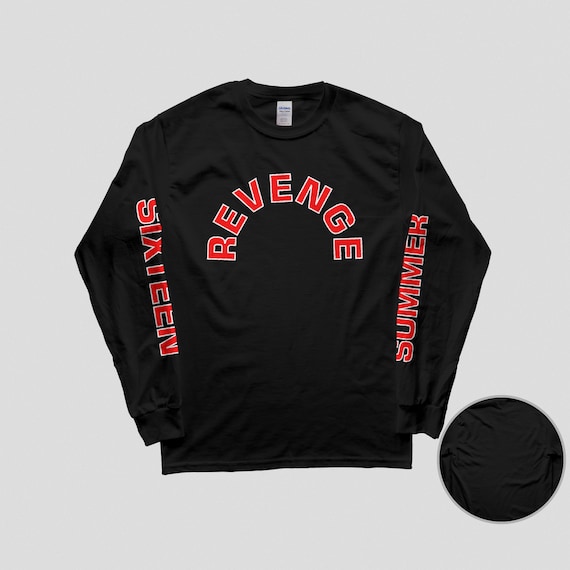 DRAKE Summer Sixteen Tour Revenge Arc Unisex Ultra Cotton Long Sleeve T shirt Tee Kanye West Yeezy Merch black red Etsy