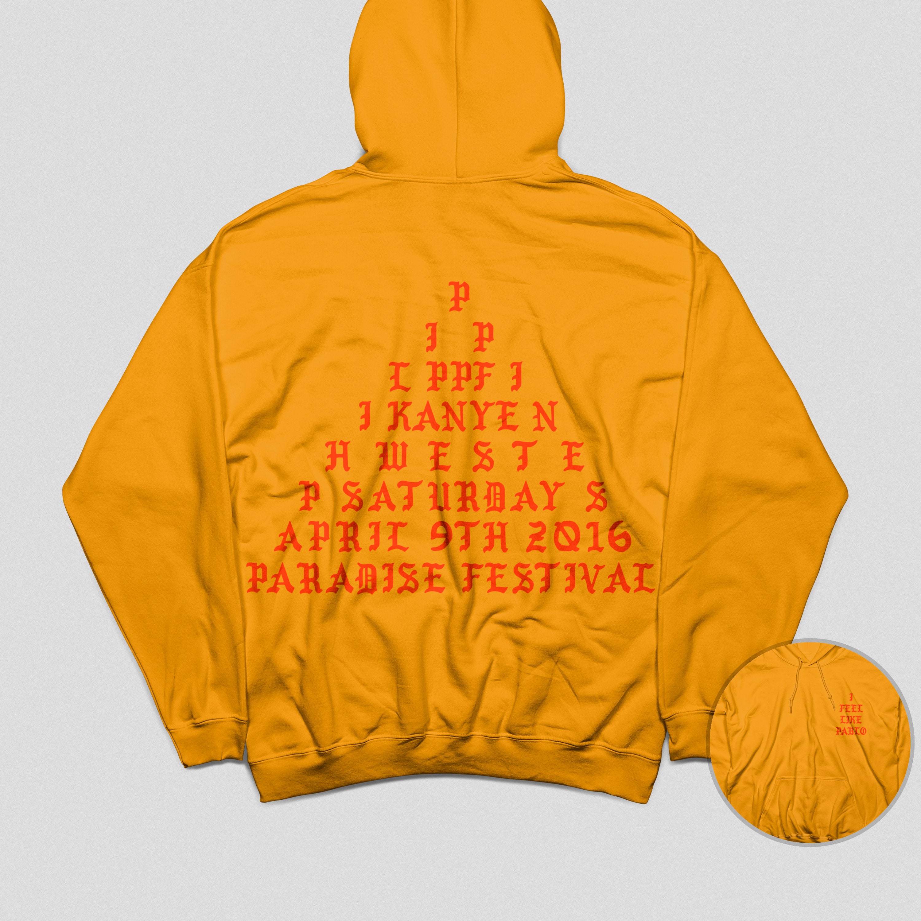 Kanye west yellow hoodie hotsell