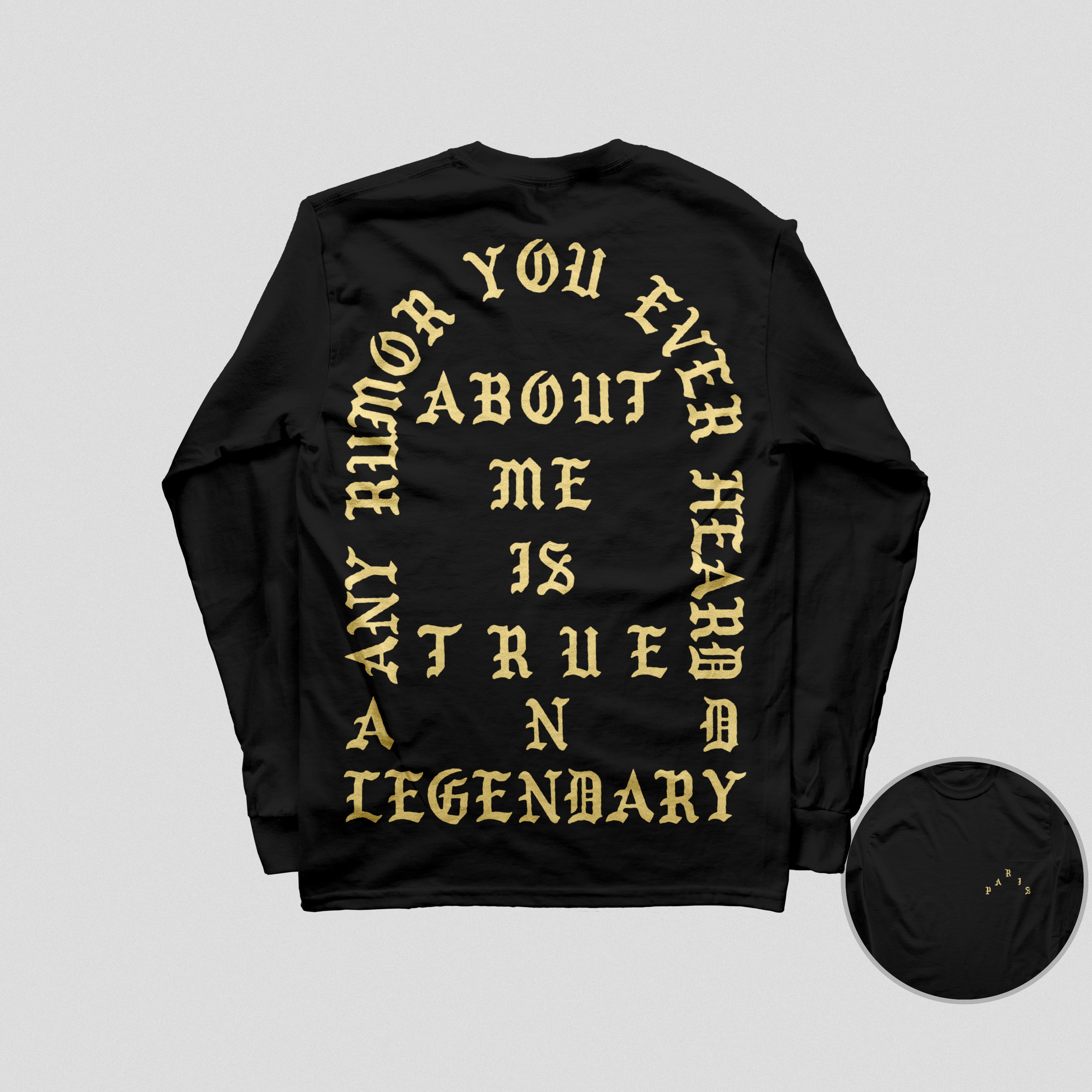 TLOP Paris True N Legendary Ultra Cotton Long Sleeve T-shirt Tee