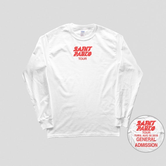 Kanye West Saint Pablo Tour Tシャツ　YZY Saint Pablo Tour General Admission Pixel Logo Unisex Ultra Cotton