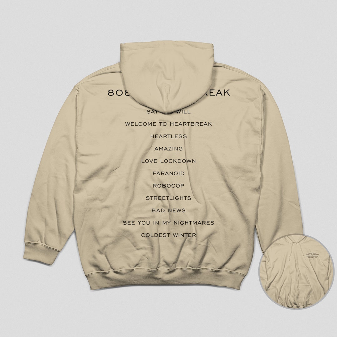 808s and heartbreak hoodie sales