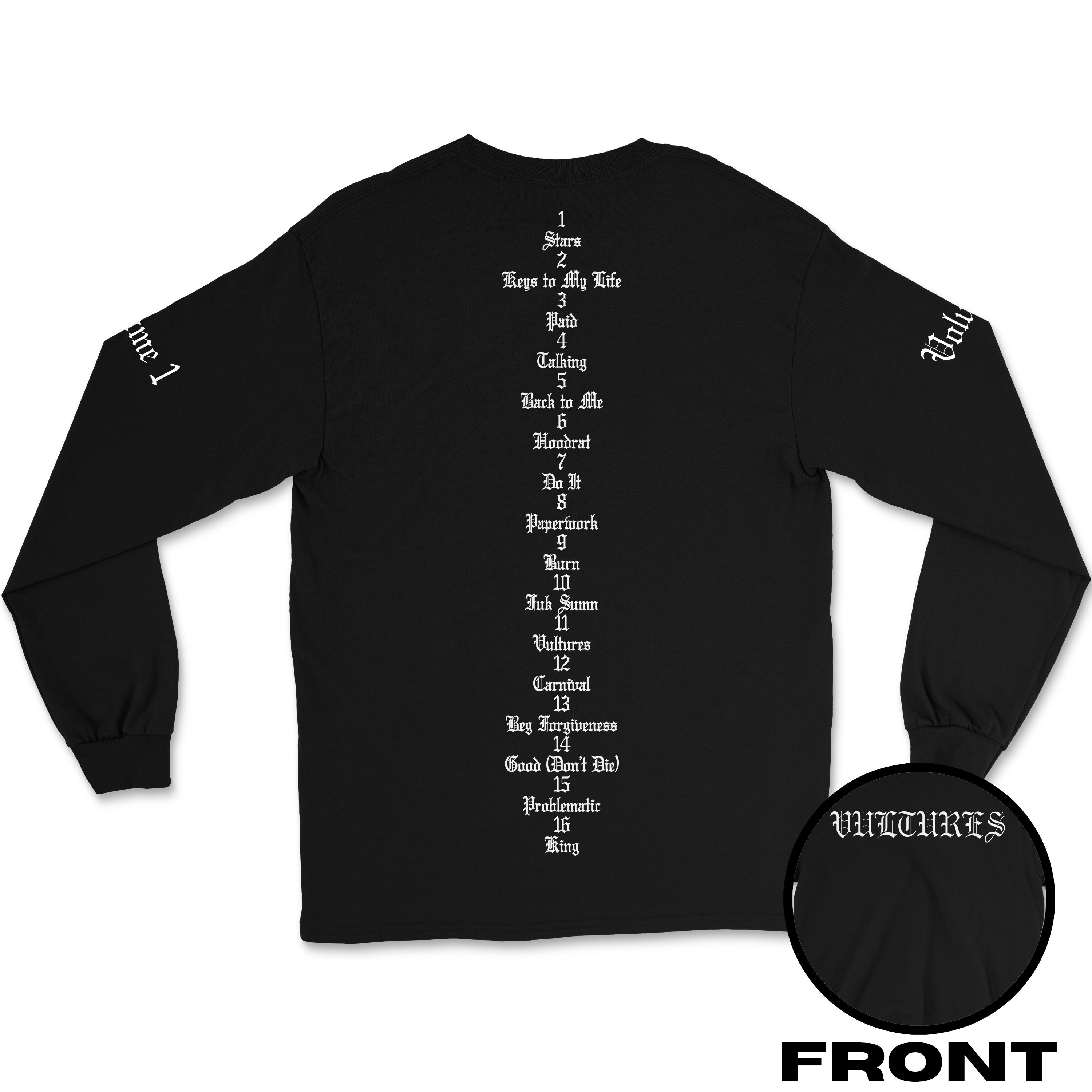 Vultures Volume 1 Tracklist Kanye West and Ty Dolla Sign Vultures Volume 1 Tracklist Kanye West and Ty Dolla Sign