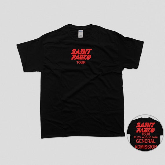 Saint pablo tour t shirt sale