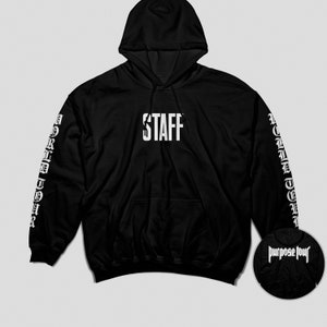 Purpose tour staff hoodie sale