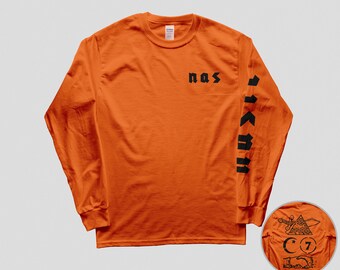 NAS NASIR L/S T-SHIRT SIZE XL RAP TEE Nas Circa 1993 Tee | Rare B\u0026W of Hip-hop Music Legend Nas Shirt