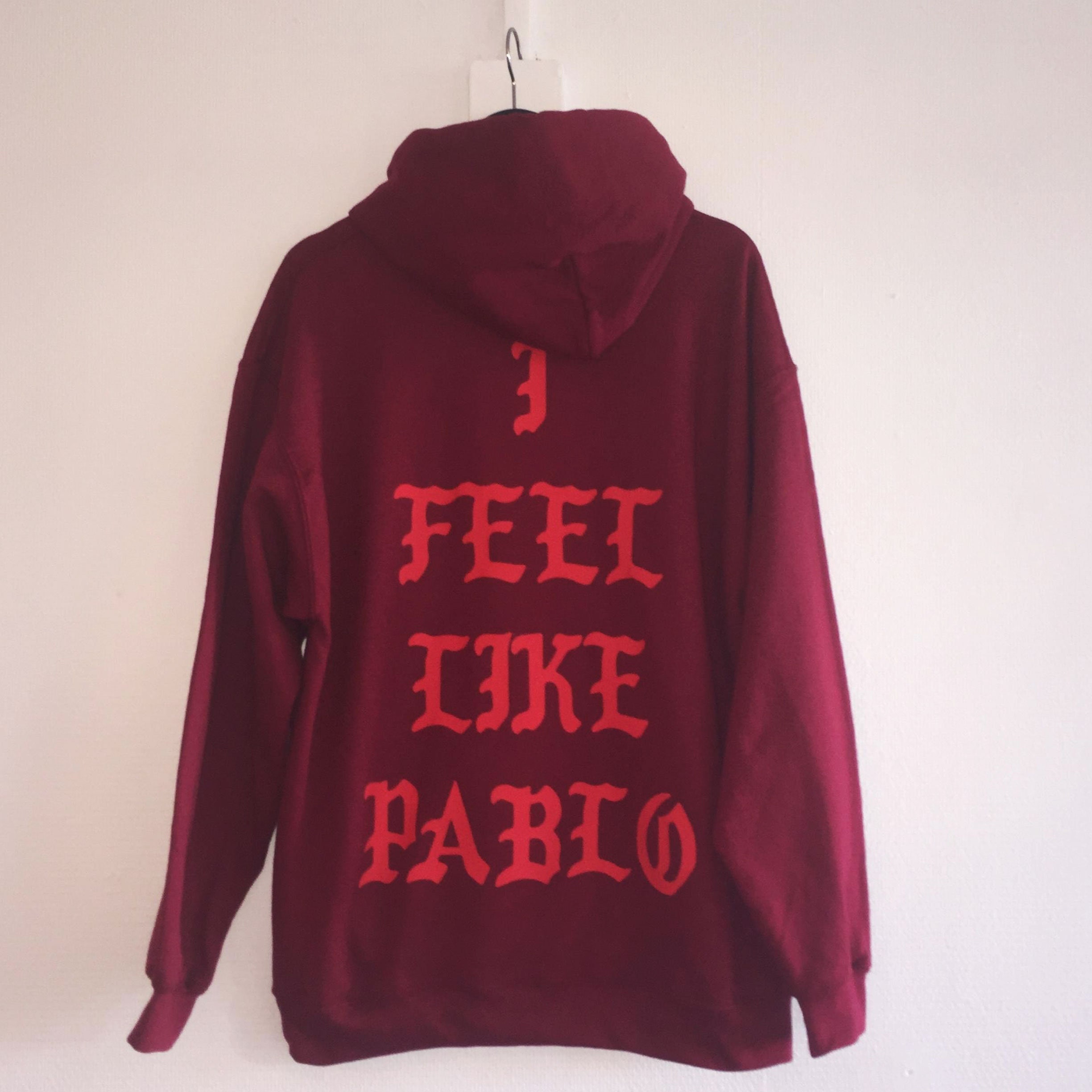 I Feel Like Pablo Kanye West Yeezus Hoodie – Bright Red – Unisex – New With Tags