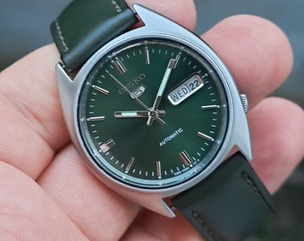 Seiko 5 cadran vert