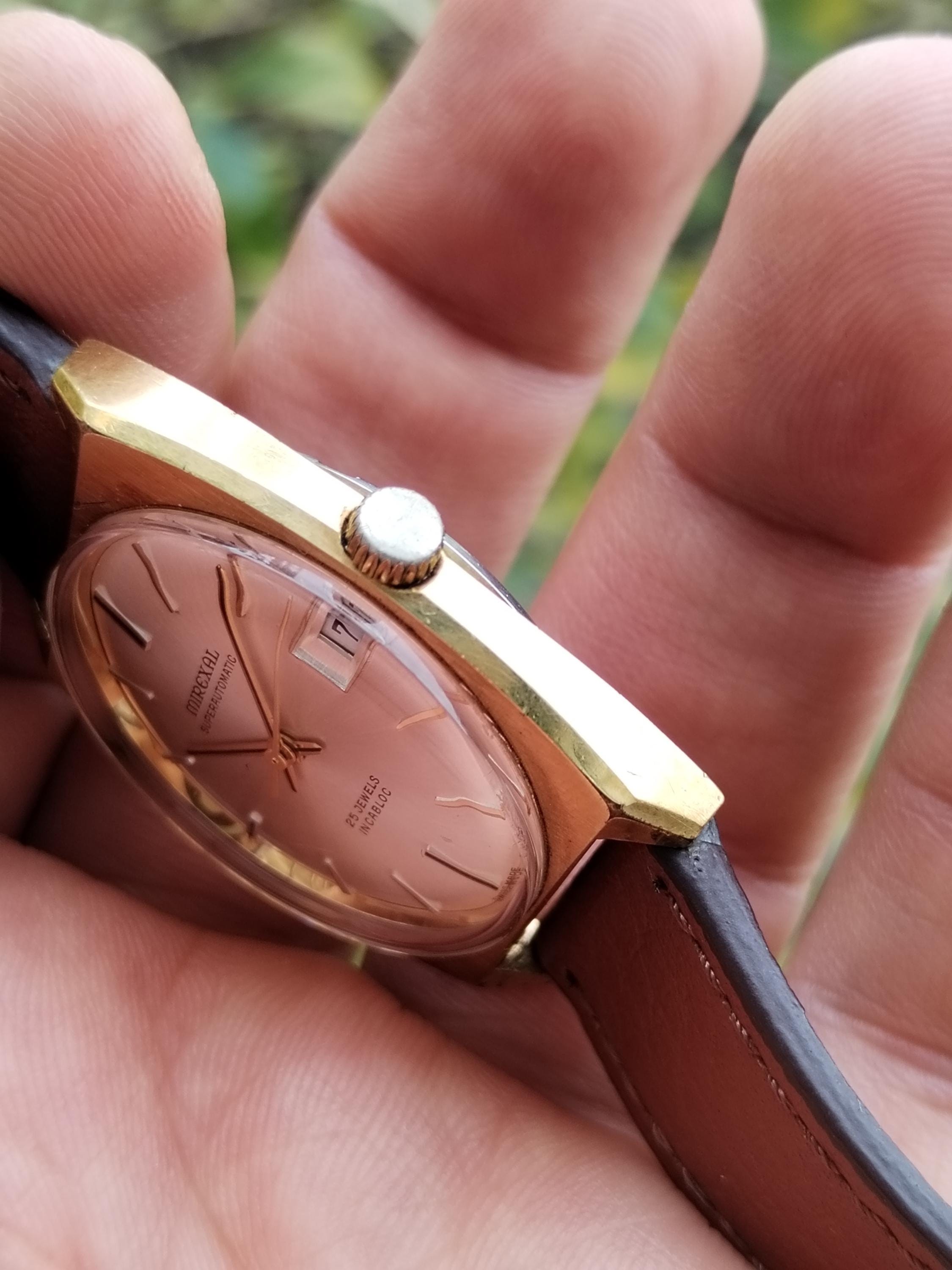 Vintage Mirexal Super Automatic-mens Wrist Watch - Etsy