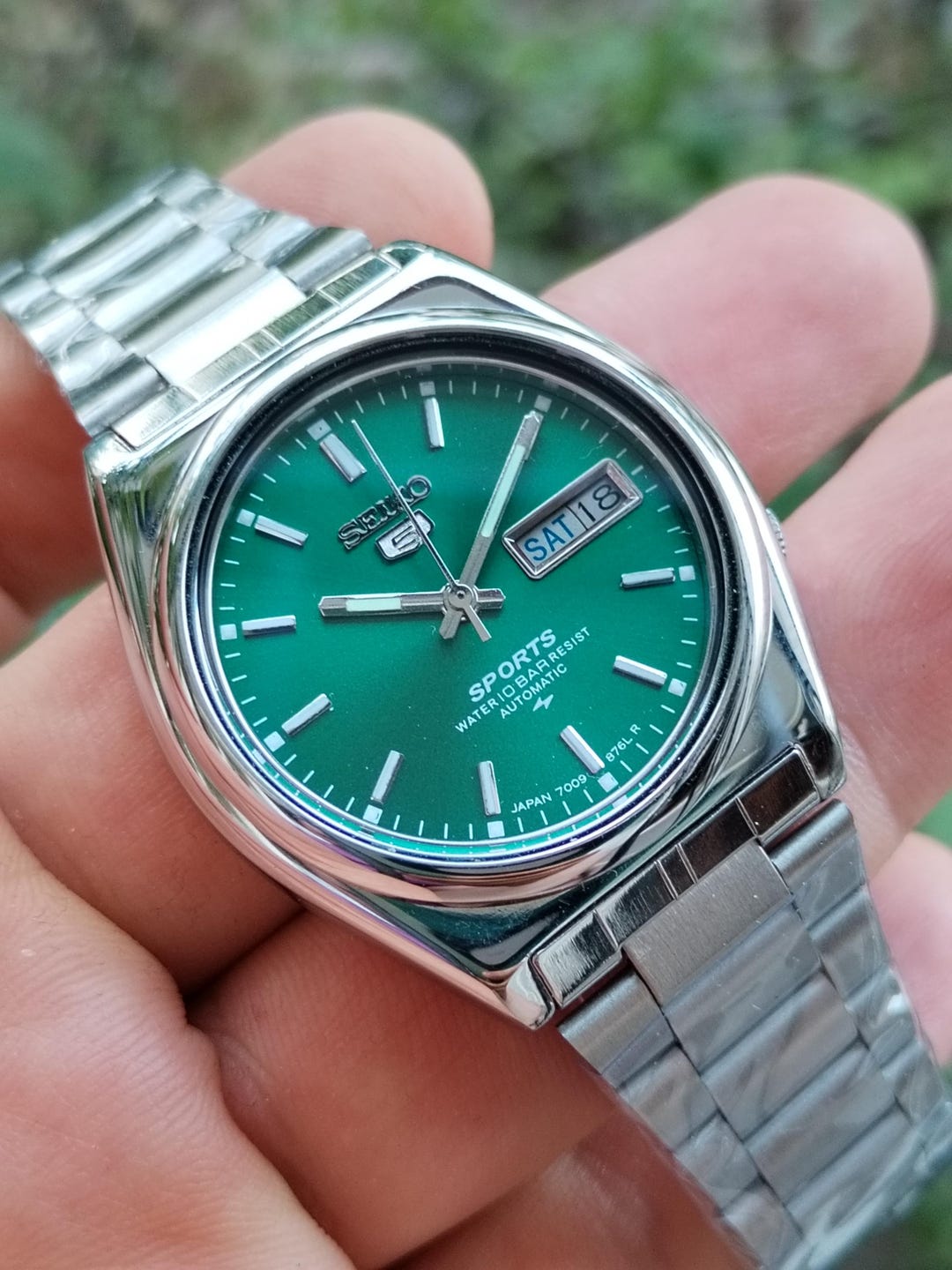 ⭐️OH済⭐️純正ベルト⭐️SEIKO 5 ACTUS グリーンメンズ腕時計 70s Vintage Refurbished Seiko 5 Automatic Watch - 1980s Green Dial - Etsy