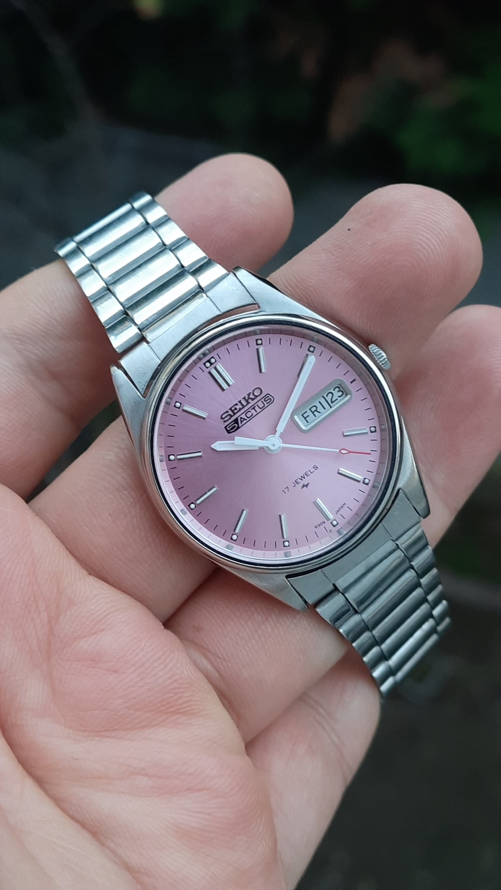 Seiko 5 Pink Dial Etsy UK