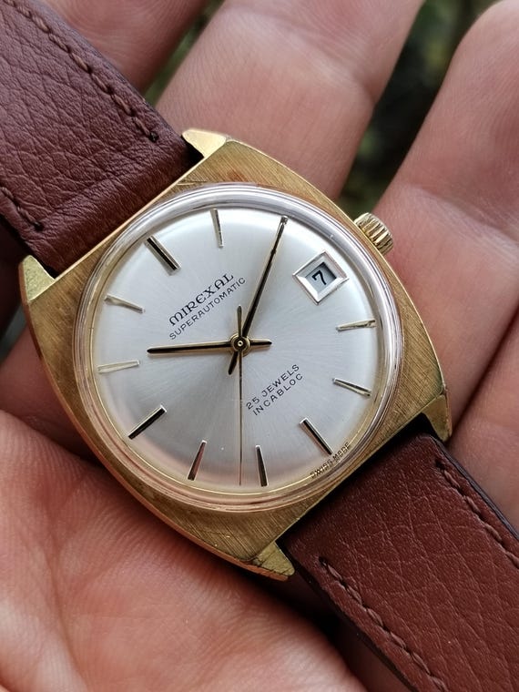 Vintage Mirexal Super Automatic-mens Wrist Watch - Etsy