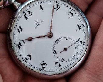 Reloj de bolsillo Omega de fabricación suiza