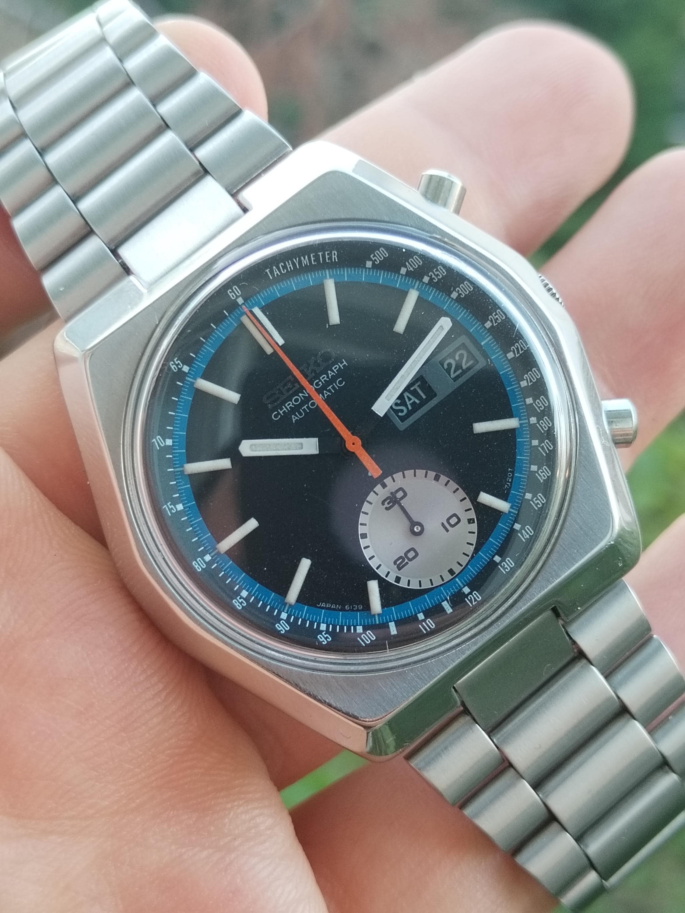 希少 SEIKO CHRONOGRAPH 6139-7080 オマケ純正ブレス Seiko 6139 7080 - Etsy
