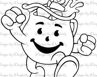 Fun Drink Character Digital Download