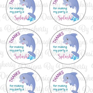 Under the Sea Theme Thank You Tags