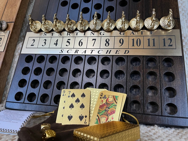 Custom Made Across the Board Horse Racing Game With Blanton's Horses and Custom Logos Etsy