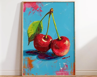 Cherry Jubilee: an Andy Warhol-inspired Art Piece and Pop Art Ode