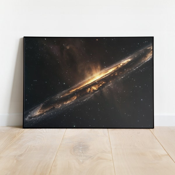 Radiant Galaxy Astrophotography Printable Wall Art, Instant Download, Cosmic Celestial Milkyway Print, Large Space Poster, Astronomy Gift