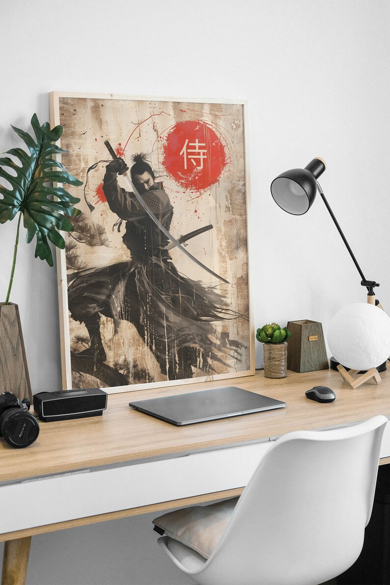 Traditional Samurai Print, Instant Download, Printable Wall Art ...