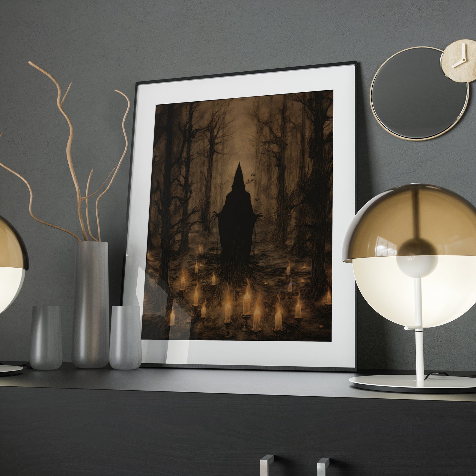 Dark Ritual, Printable Wall Art, Digital Download, Eerie Wiccan Wall ...