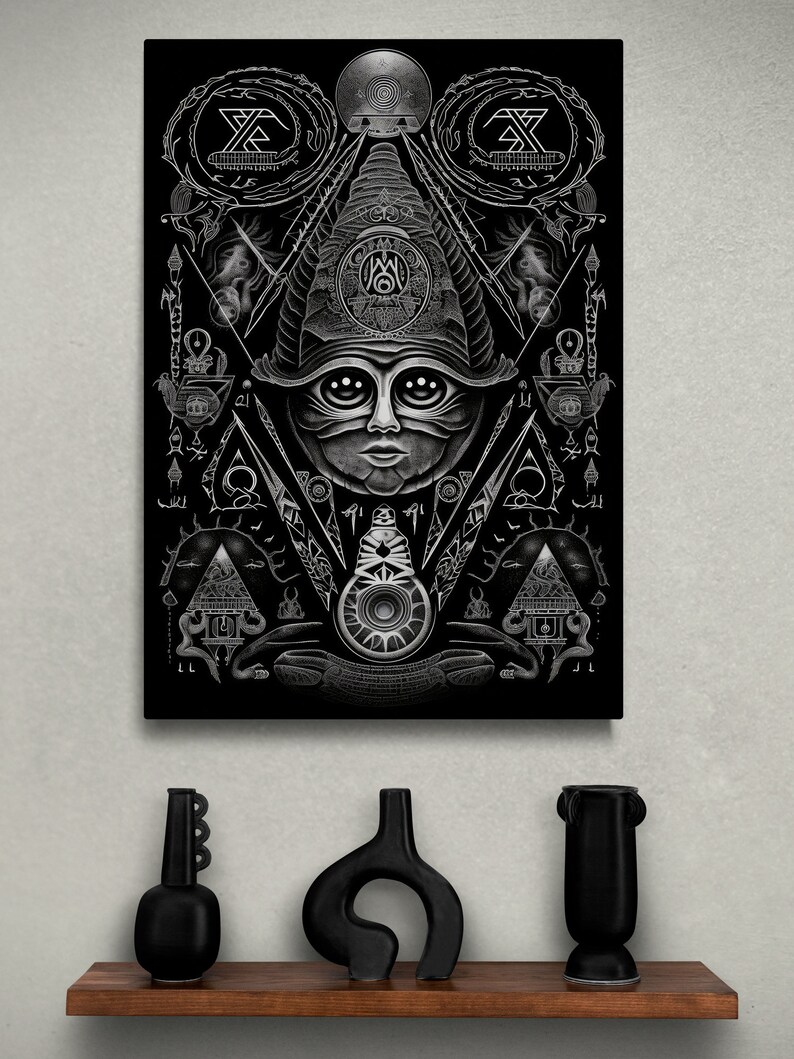 Ancient Alien Entity Illustration | Anunnaki Poster | Printable Wall ...