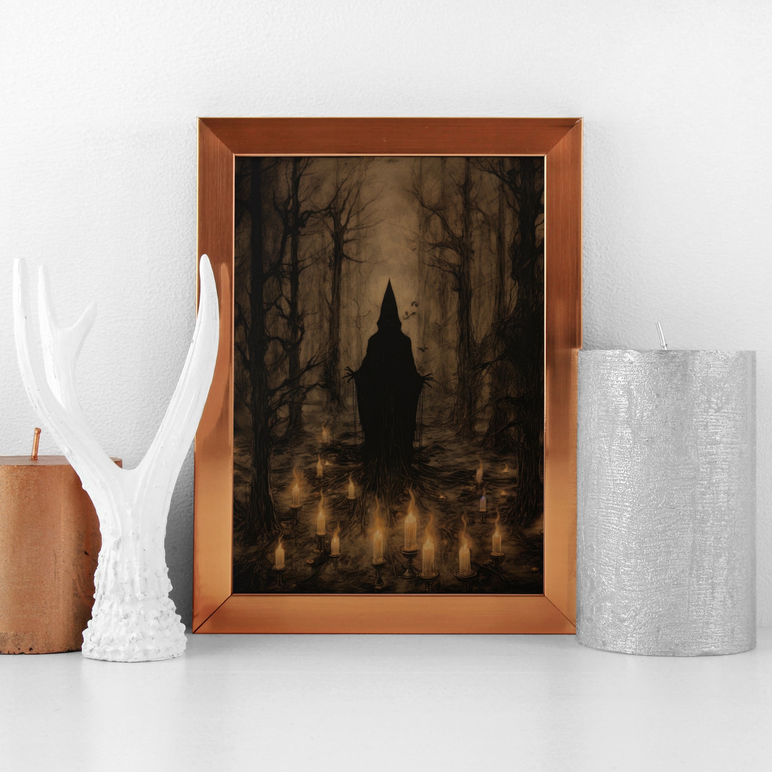 Dark Ritual, Printable Wall Art, Digital Download, Eerie Wiccan Wall ...