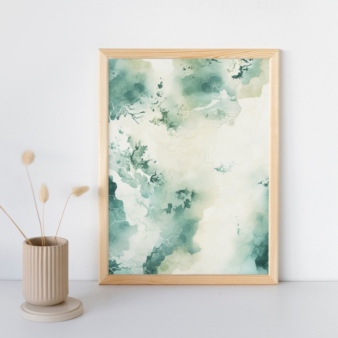 Abstract Aerial Country Scene Printable Wall Art, Digital Download ...