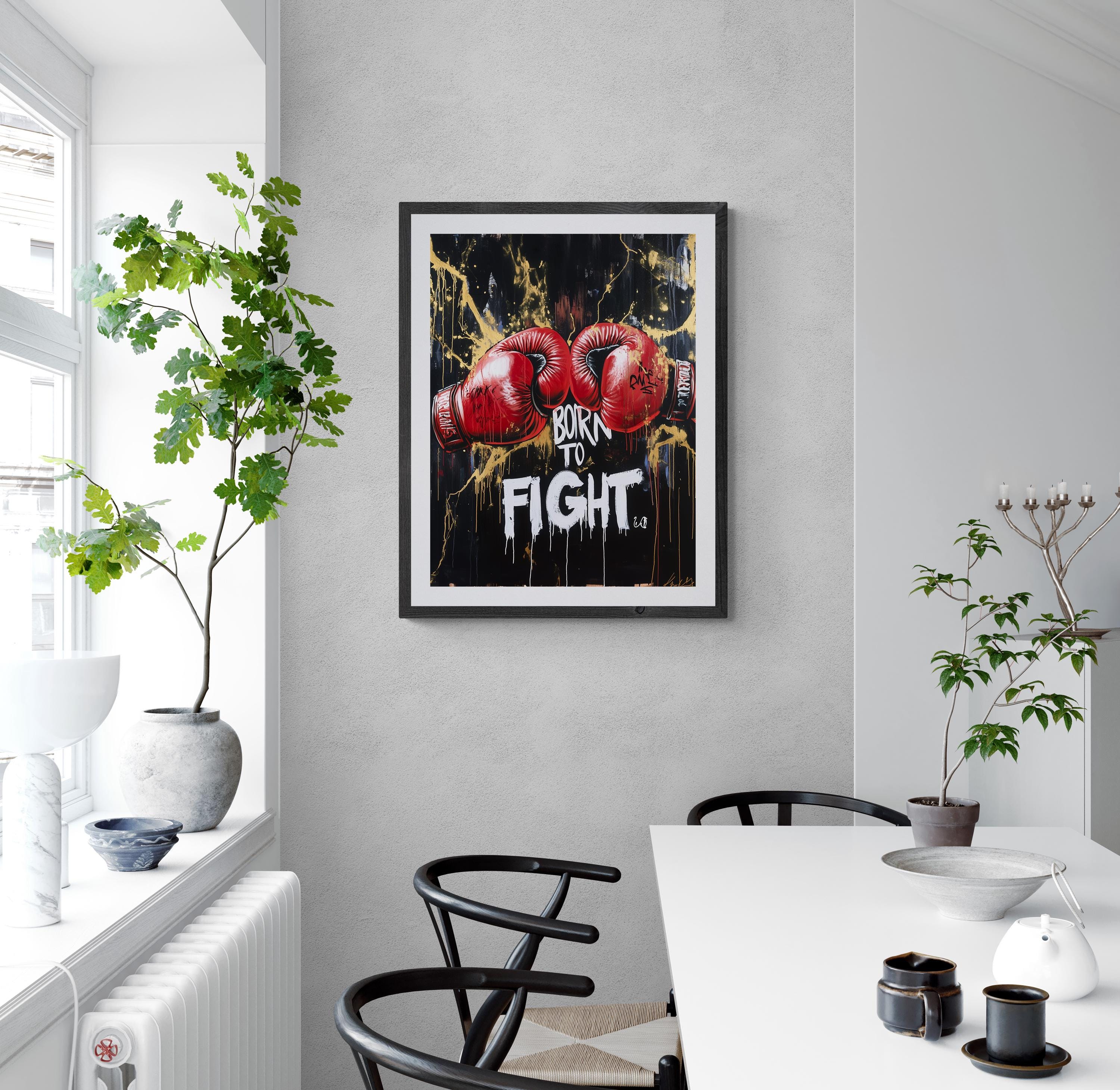 Abstract Boxing Pop Art Print, Digital Download, Trendy Printable Wall ...