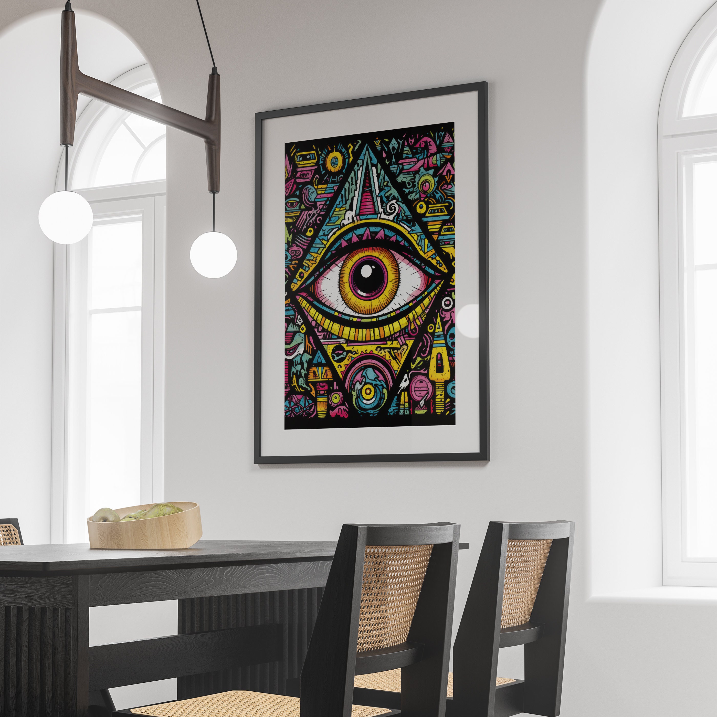 Trippy Third Eye Print, Instant Download, Printable Wall Art ...