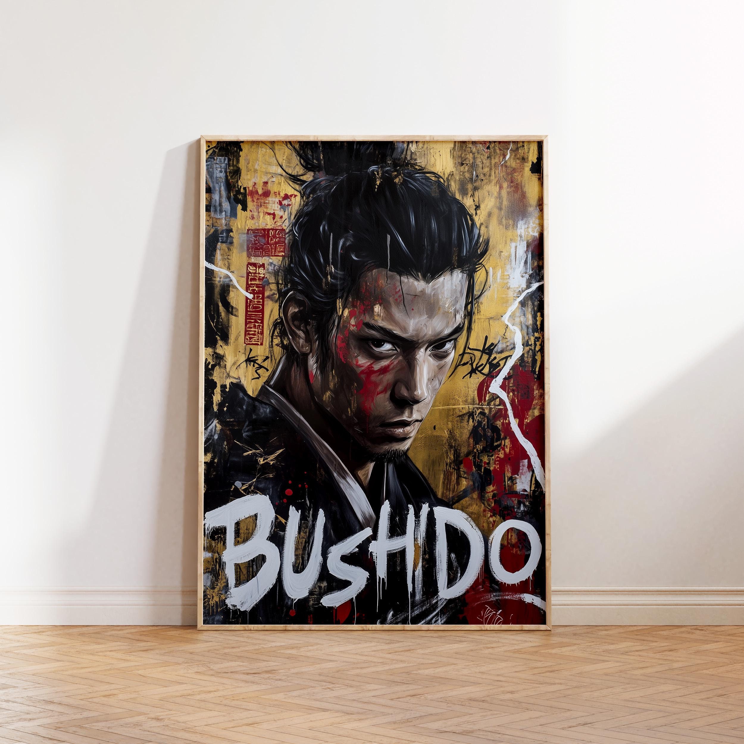Bushido Code Pop Art Poster Print, Digital Download Printable Wall Art ...