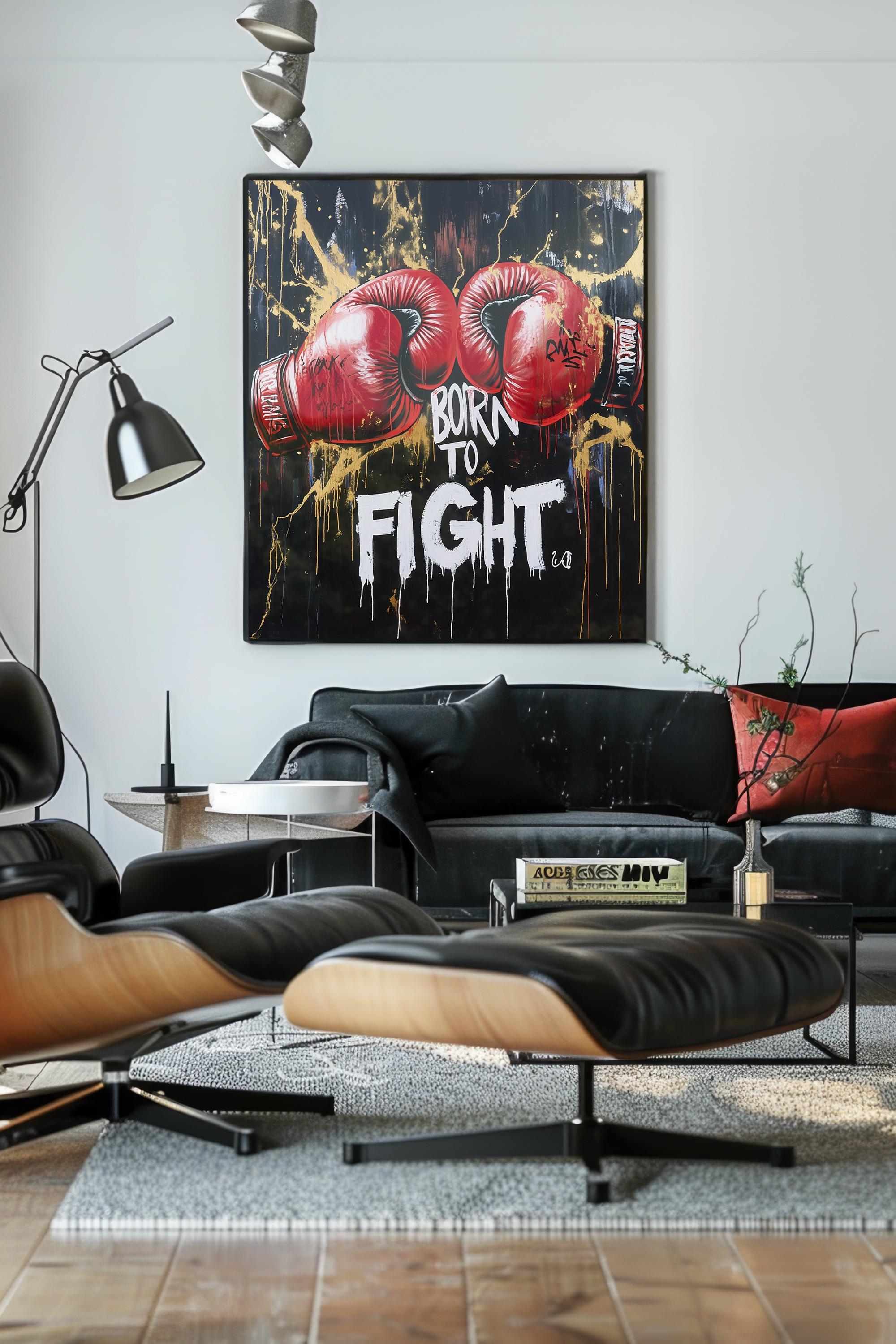 Abstract Boxing Pop Art Print, Digital Download, Trendy Printable Wall ...