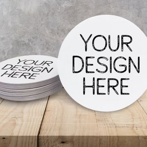 Posavasos de cerámica de diseño personalizado/ideal para negocios, eventos, bares, bodas, cumpleaños, aniversarios, guardar las fechas, fiestas, días festivos