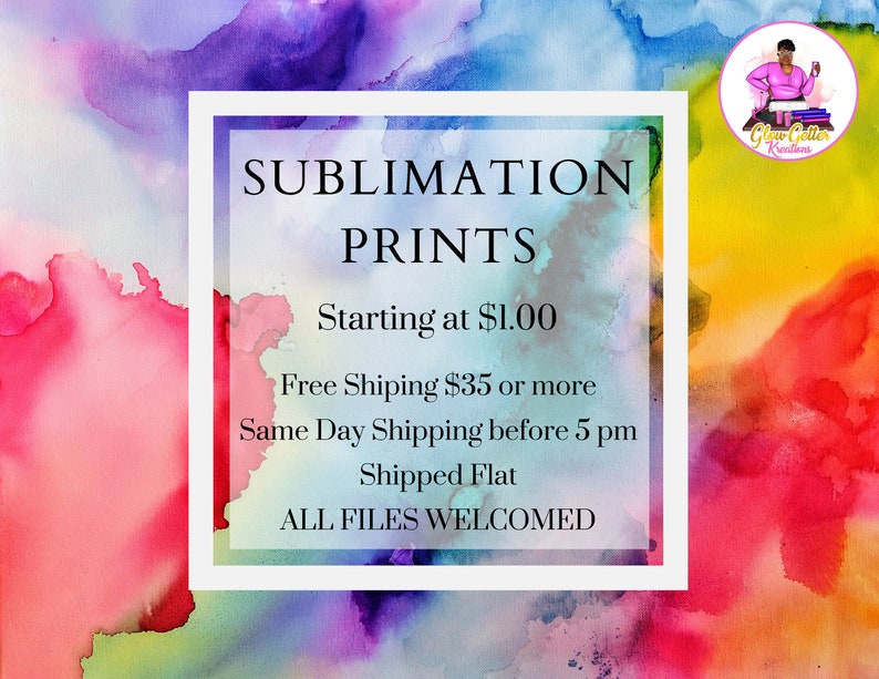 CUSTOM SUBLIMATION PRINTS Etsy