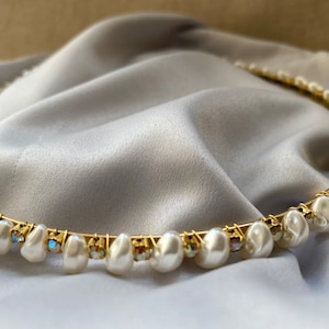 Pearl Bridal Hair Vine, Bride Hair Vine para la boda, accesorios para el cabello para la novia, tocados de boda
