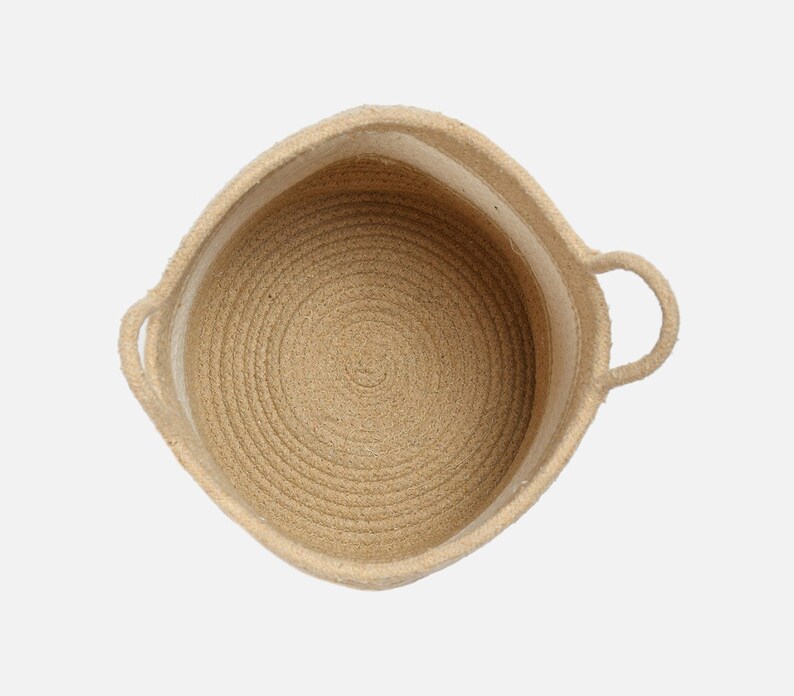 8 Jute/cotton Rope Basket, Storage Basket for Blankets, Bohemian Basket