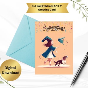Tarjeta de felicitación de graduación para imprimir