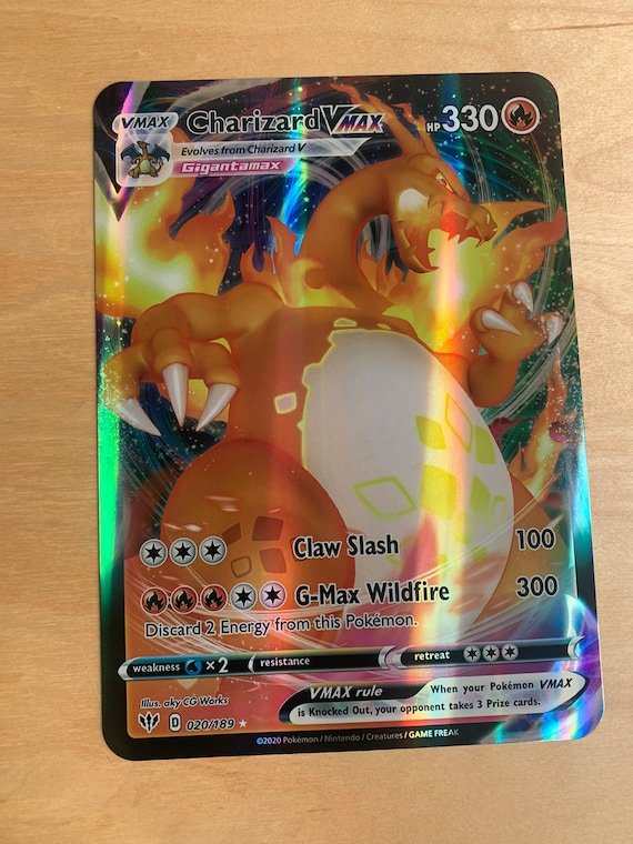 GIANT Pokemon Card VMAX VSTAR Charizard - Etsy
