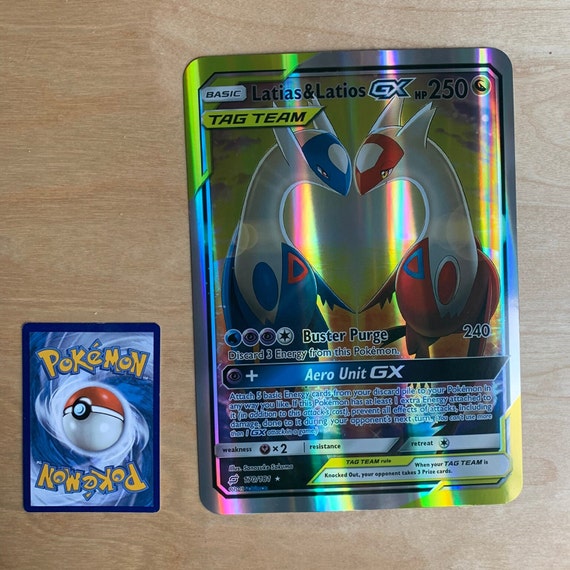GIANT Pokemon Card Latias Latios Gx - Etsy