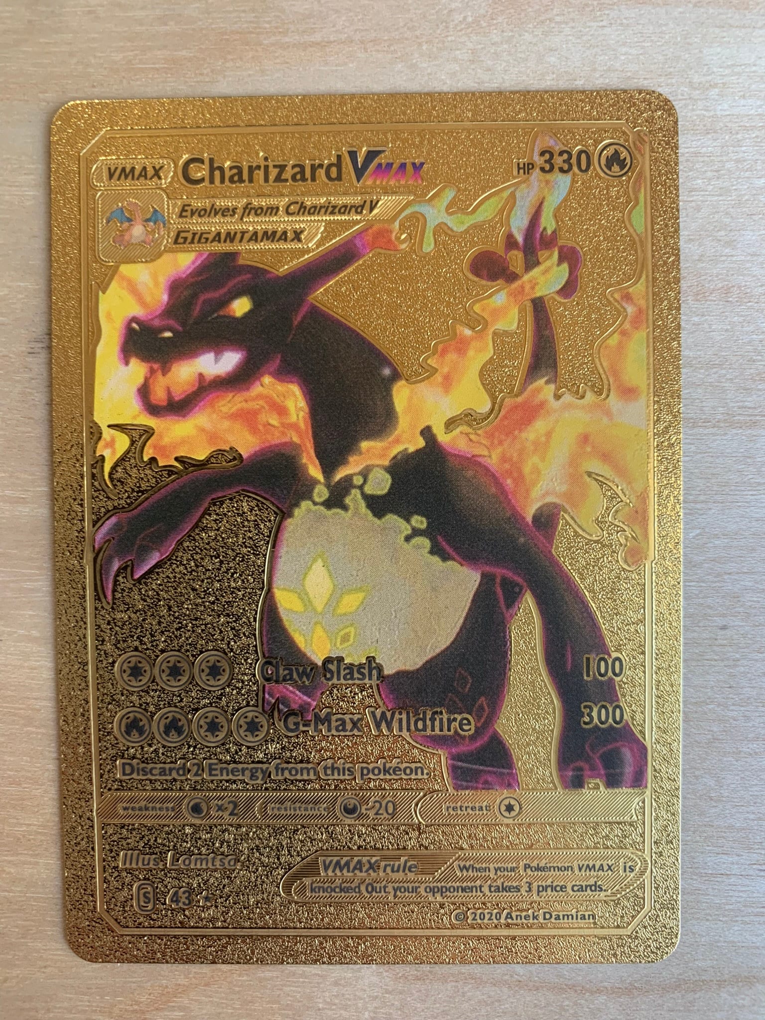 charizard vmax gold pokemon card value Custom Metal Card?Rainbow Madagascar Commemorate your favorite tabletop game with this Charizard VMAX 2021 Pokemon Shining Fates Shiny Holo Rare #SV107 PSA Authenticated 10 Card Pokemon Darkness Ablaze Ultra Rare