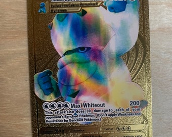 max whiteout pokemon card gold Galarian Darmanitan VMAX (Secret) Holo Vivid Voltage 187/185 (Custom I Originally released May 5 Gold vmax galarian darmanitan perfect