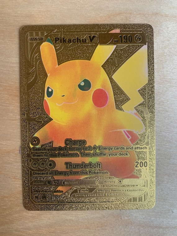Gold Foil Promo Pokemon Card VMAX GX VSTAR Rainbow Collectable Batch 1 -  Etsy
