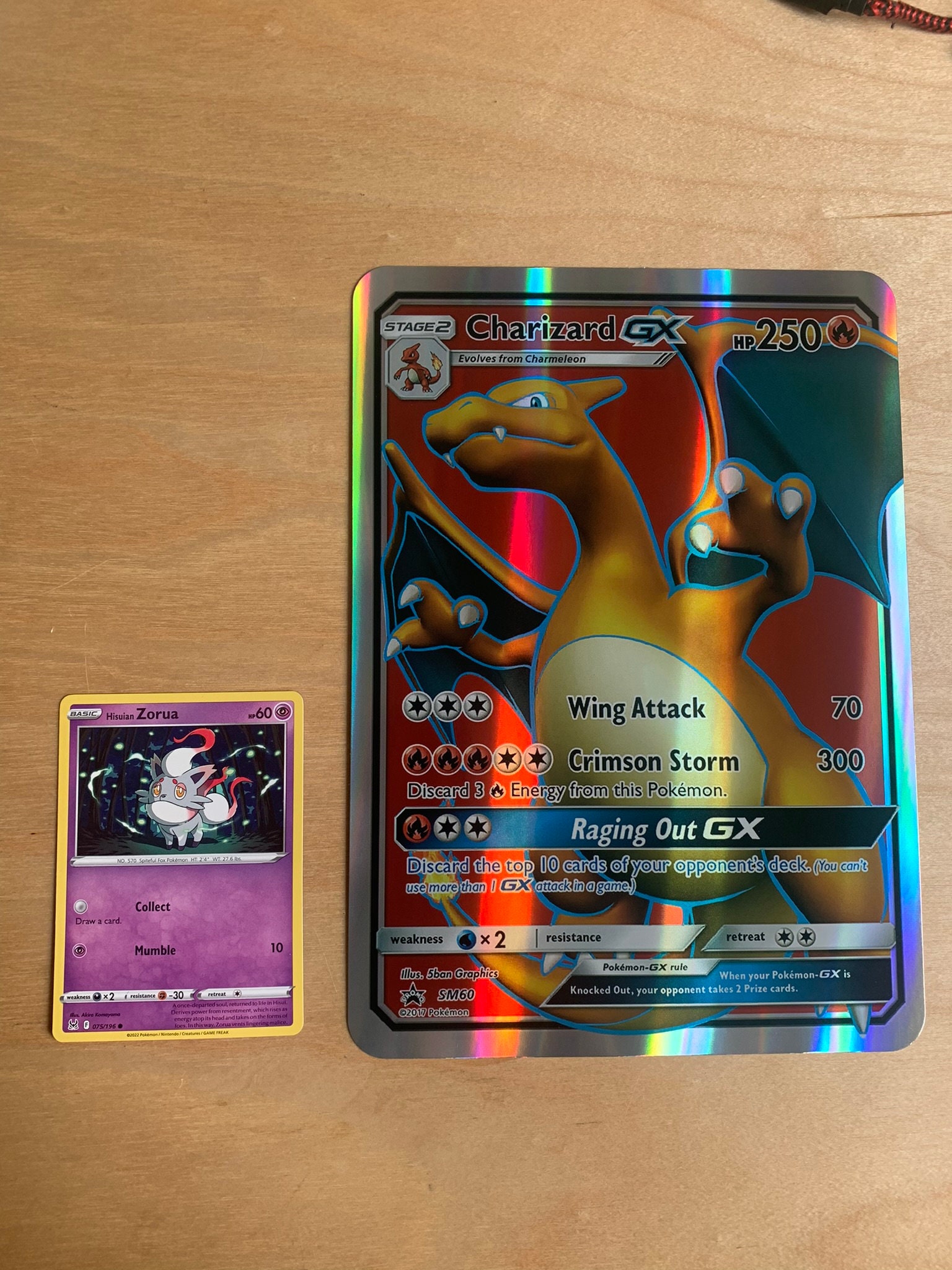giant charizard pokemon card Friki Monkey VSTAR Toys Fire Brave Fire (120) This Pokmon does 30 damage to itself. Charizard EX (11/106) (Jumbo Card)