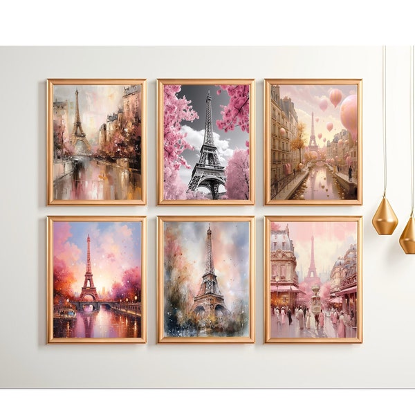 Printed Hessian Eiffel Tower Navy Blue 140cm main image 1