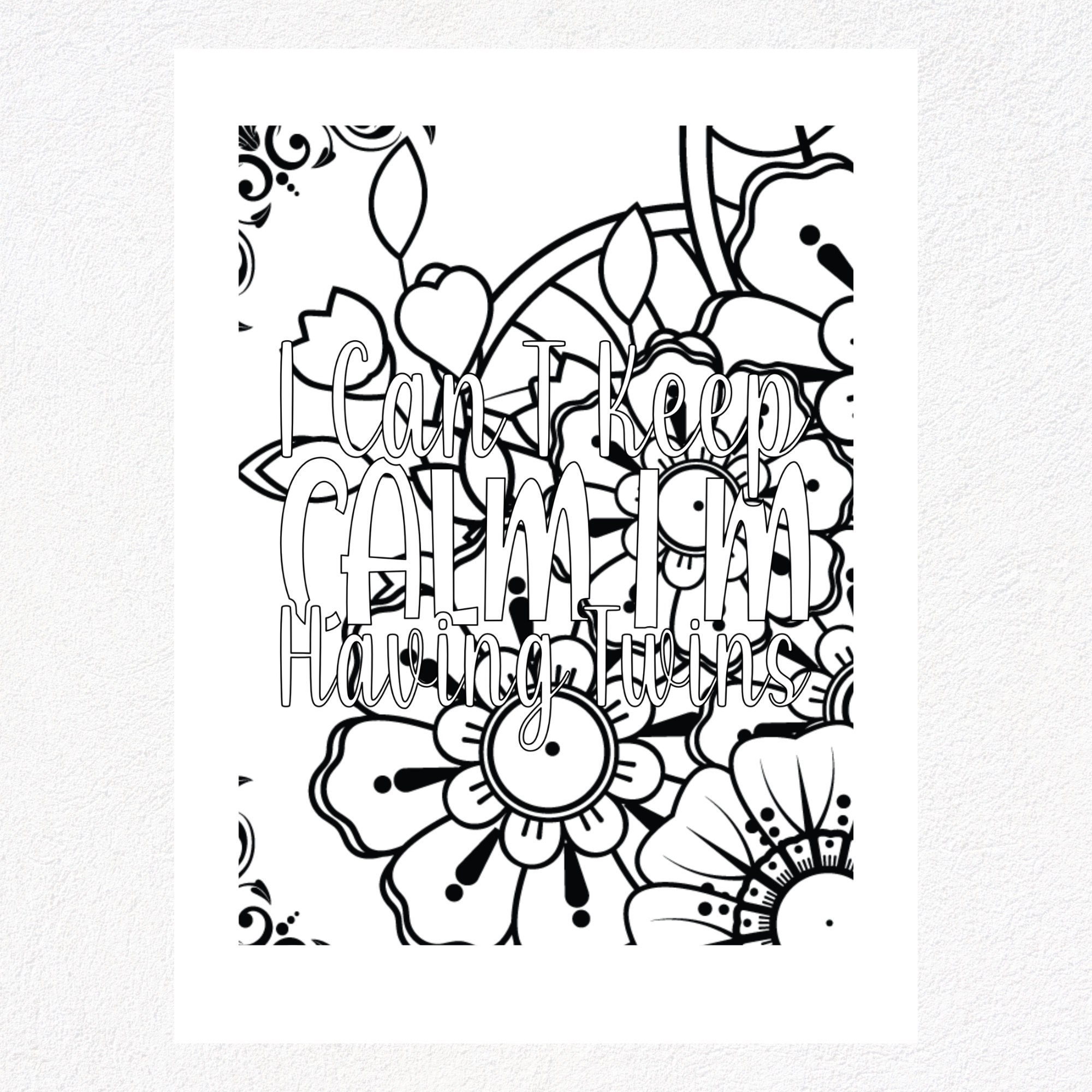 25 Pregnancy Coloring Pages | Funny Expectant Mother Quotes | Instant ...