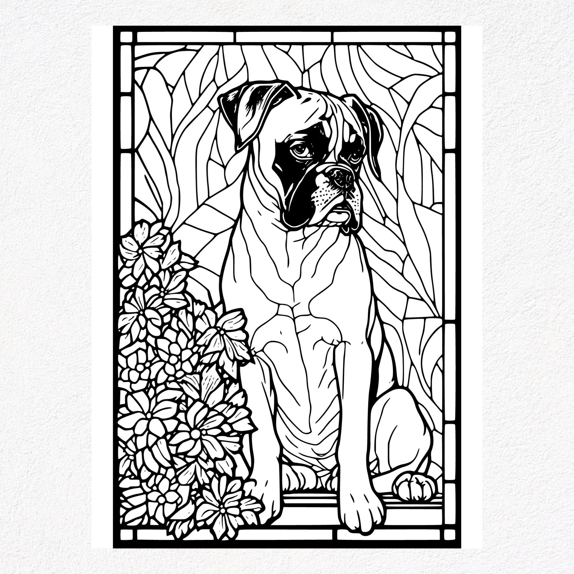 Boxer Dog Coloring Pages: 30 Printable Designs (digital Download) - Etsy